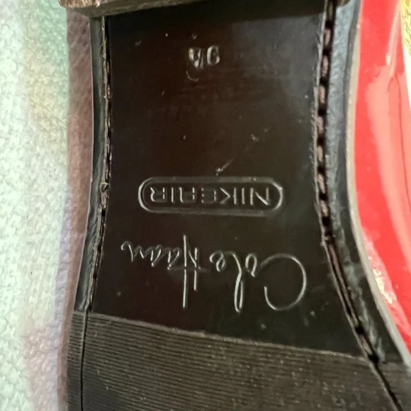 Cole Haan Red Patent Leather Loafers - Picture 6 of 8